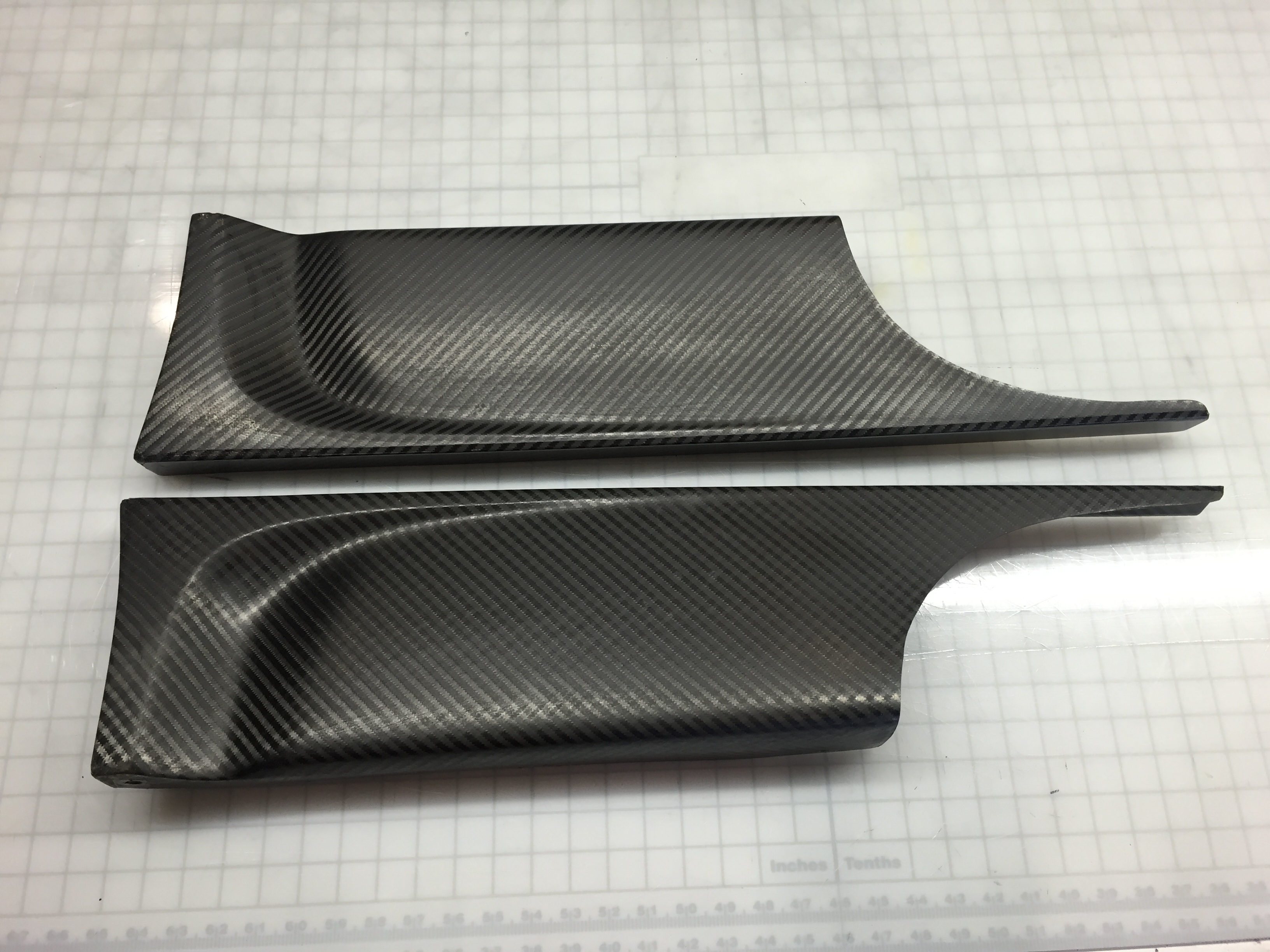 NSX Wide Body Side Ducts, Carbon 6 Composites